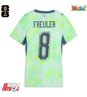 Suiza Remo Freuler #8 Segunda Equipación Mujer Mundial 2026 Manga Corta